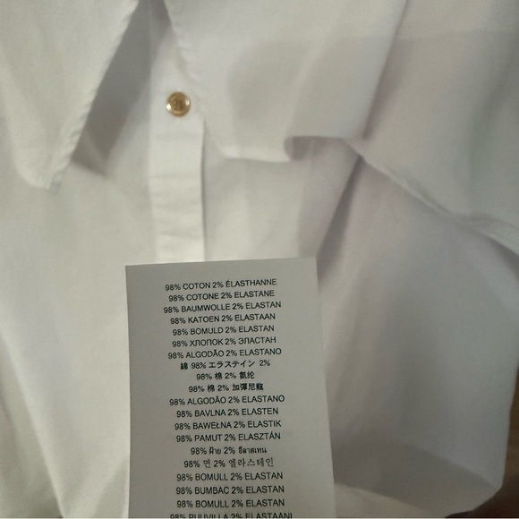 Michael Kors White Button-Down Ruffle Tank - Picture 6 of 10